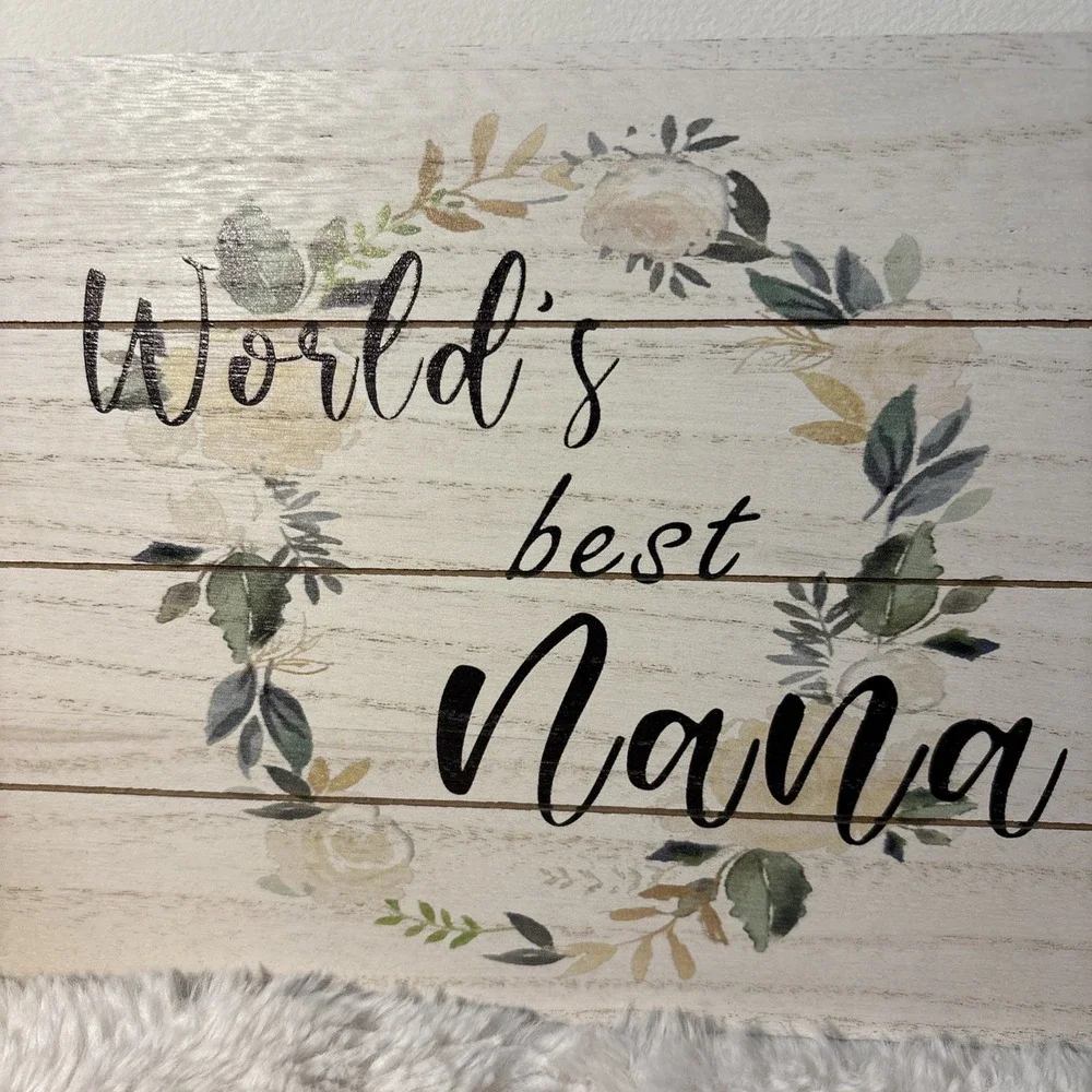 Wood World's Best Nana Picture Photo Frame, Grandmother 4x6